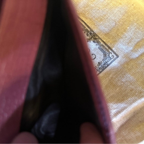 Gucci Horse Bit Portemonnaie Coral Leather Wallet. - Picture 7 of 13